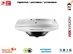 № 100096 Купить 3Мп fisheye IP-камера с ИК-подсветкой до 8м DS-2CD2935FWD-I Саратов